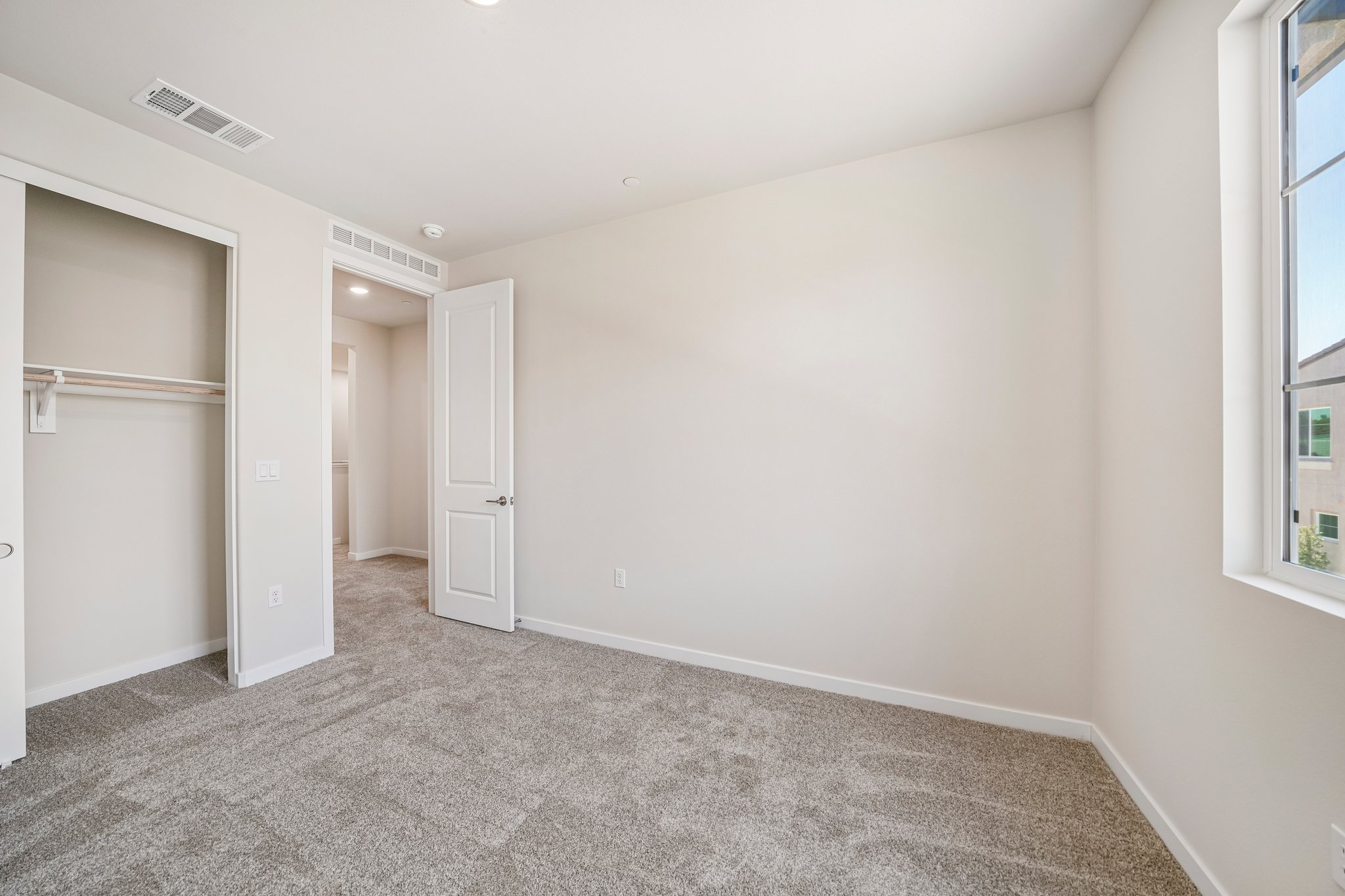 A room with white walls.