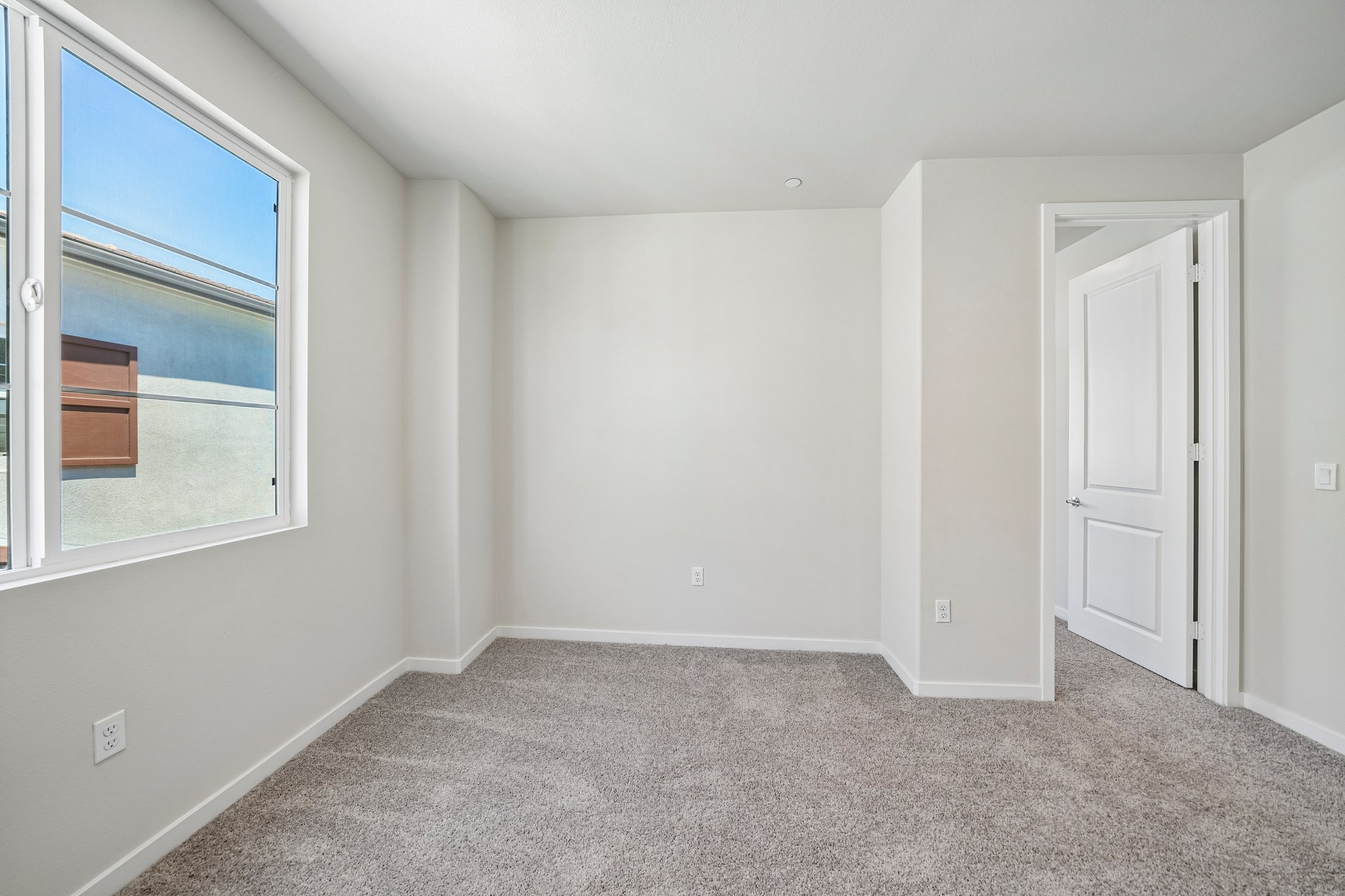 A room with white walls.