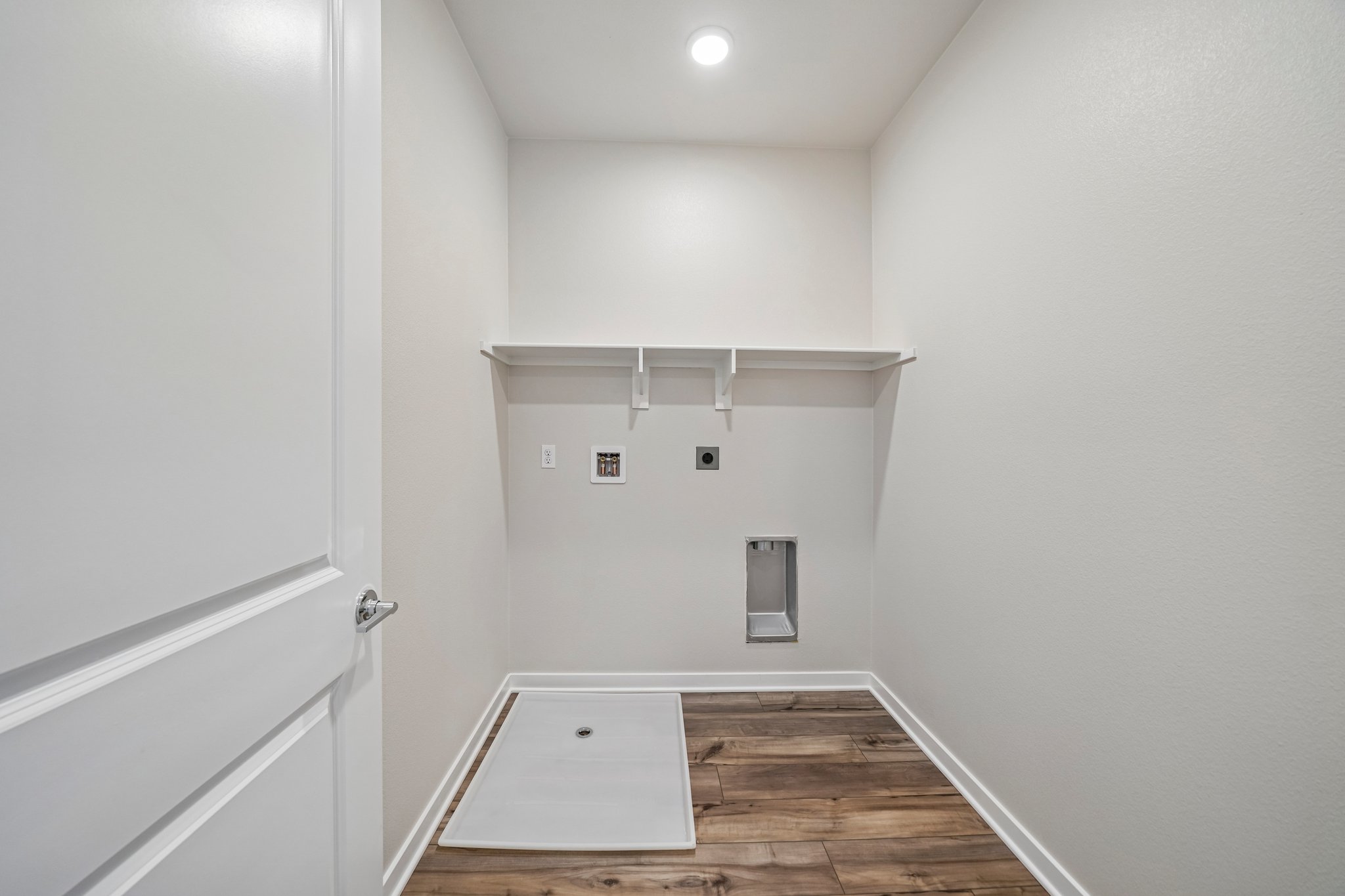 A room with white walls.