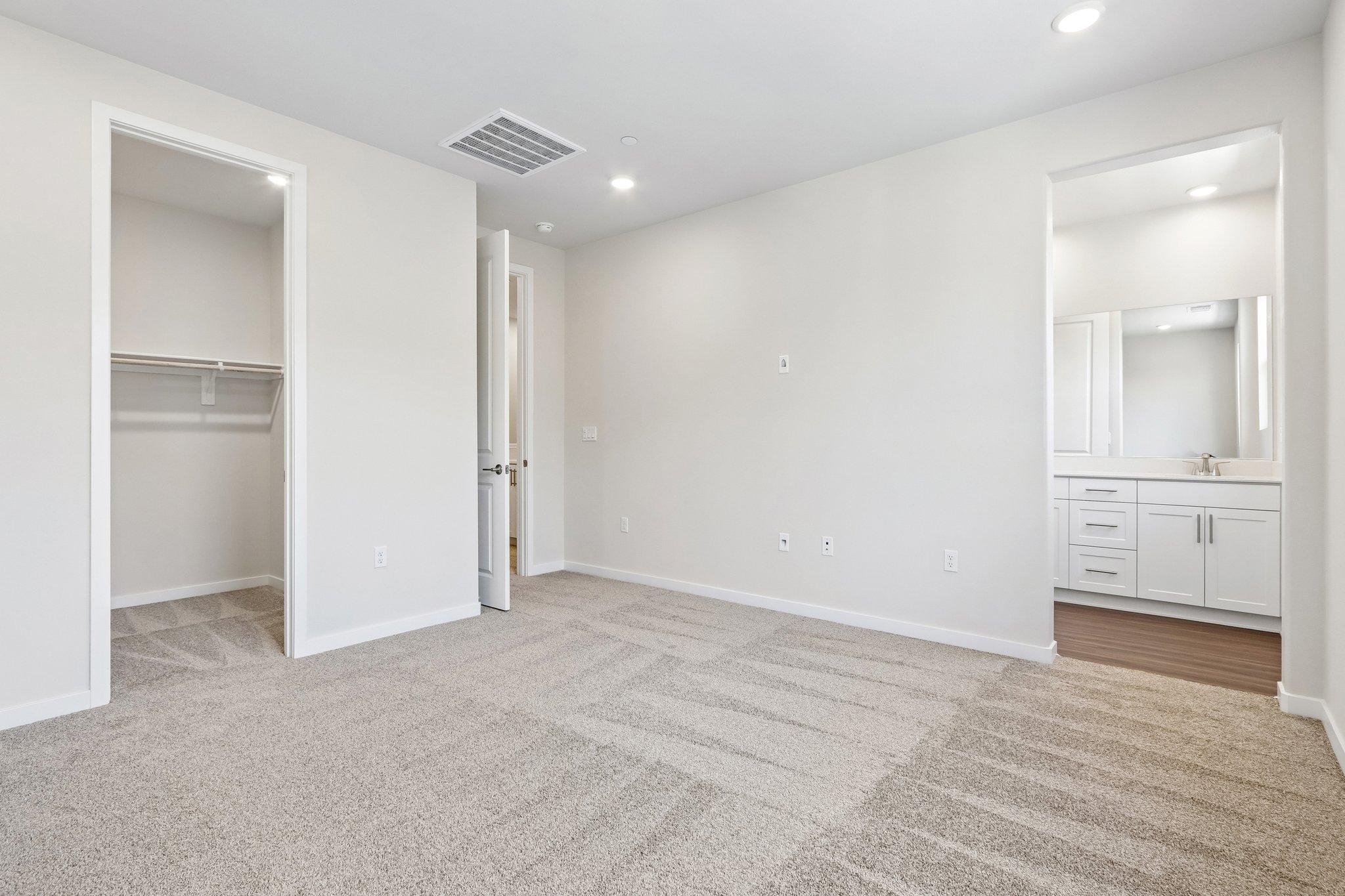 A room with white walls.