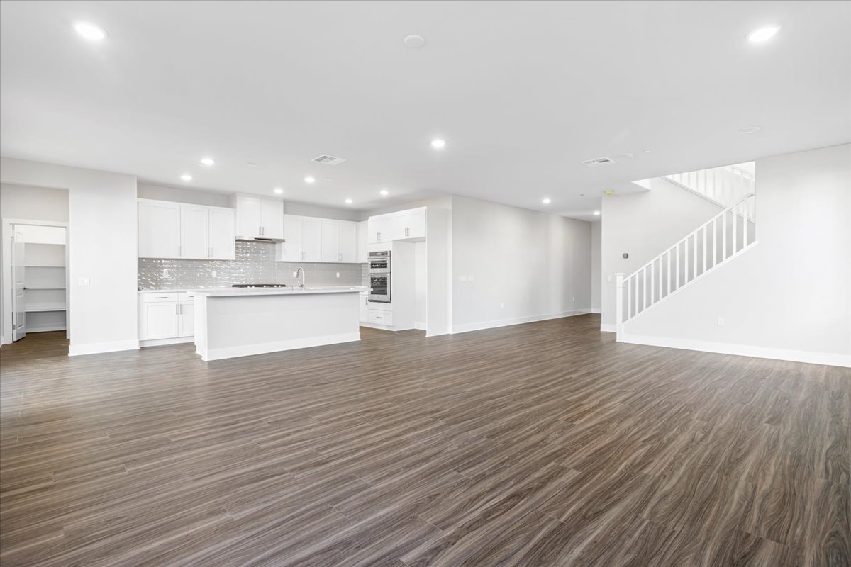 A large empty kitchen.