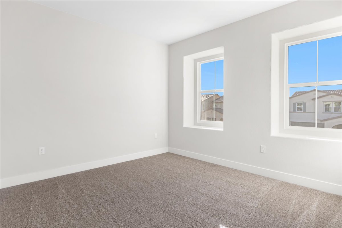 A room with windows.