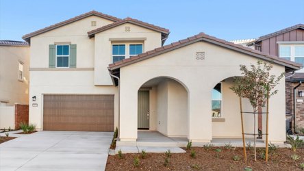 A house with a garage.