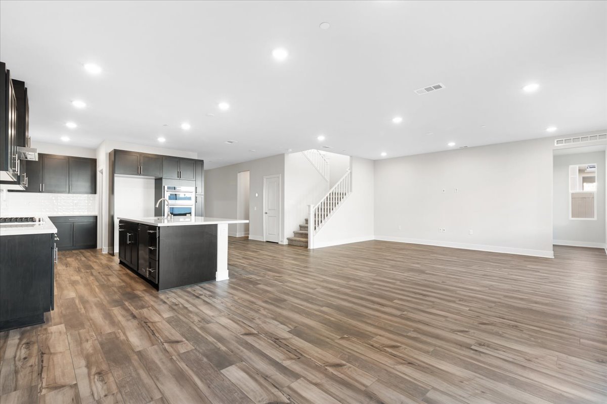 A large empty kitchen.