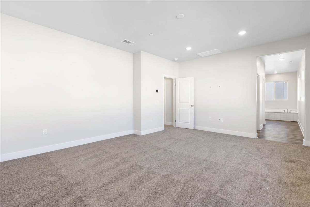 A room with white walls.