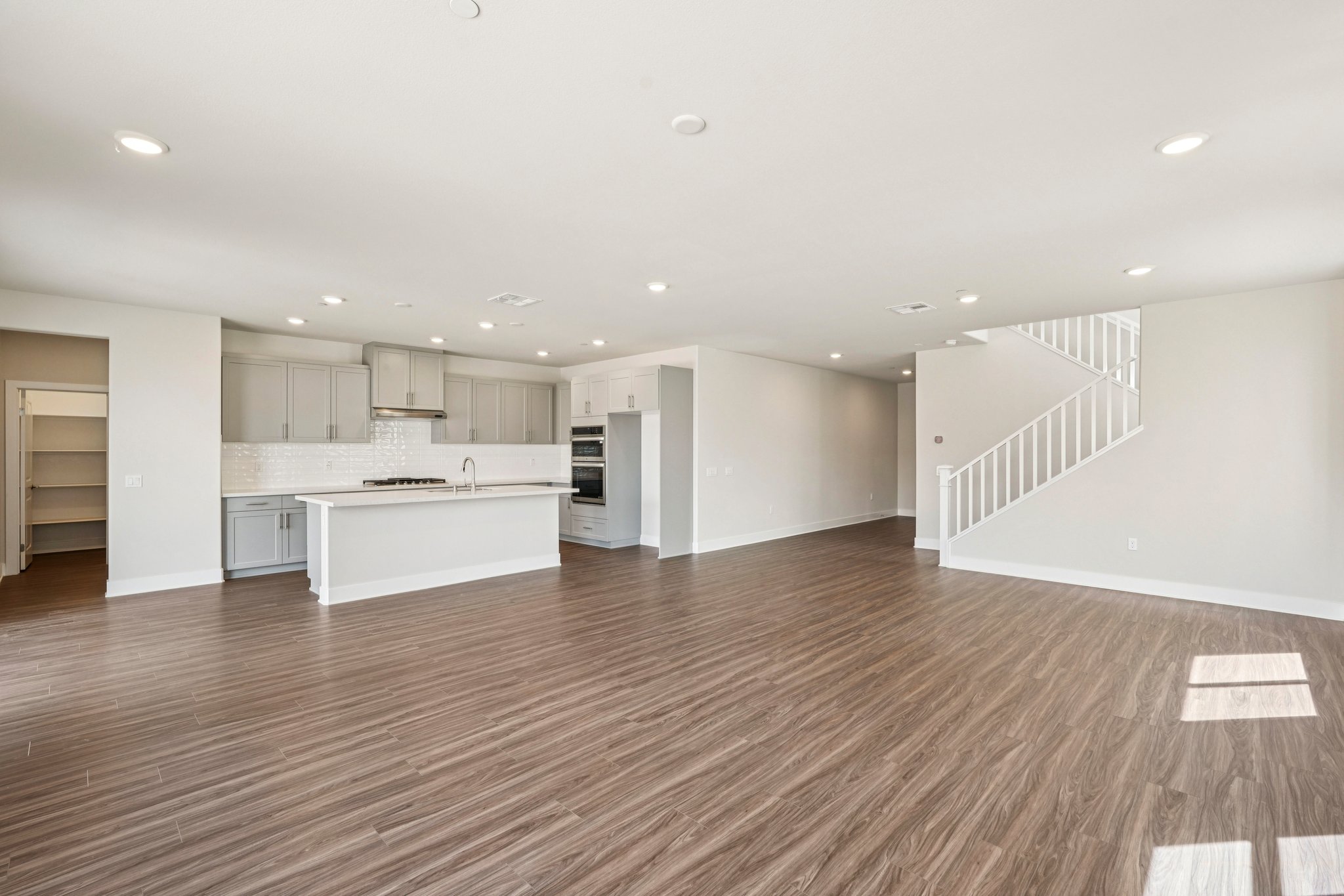 A large empty kitchen.