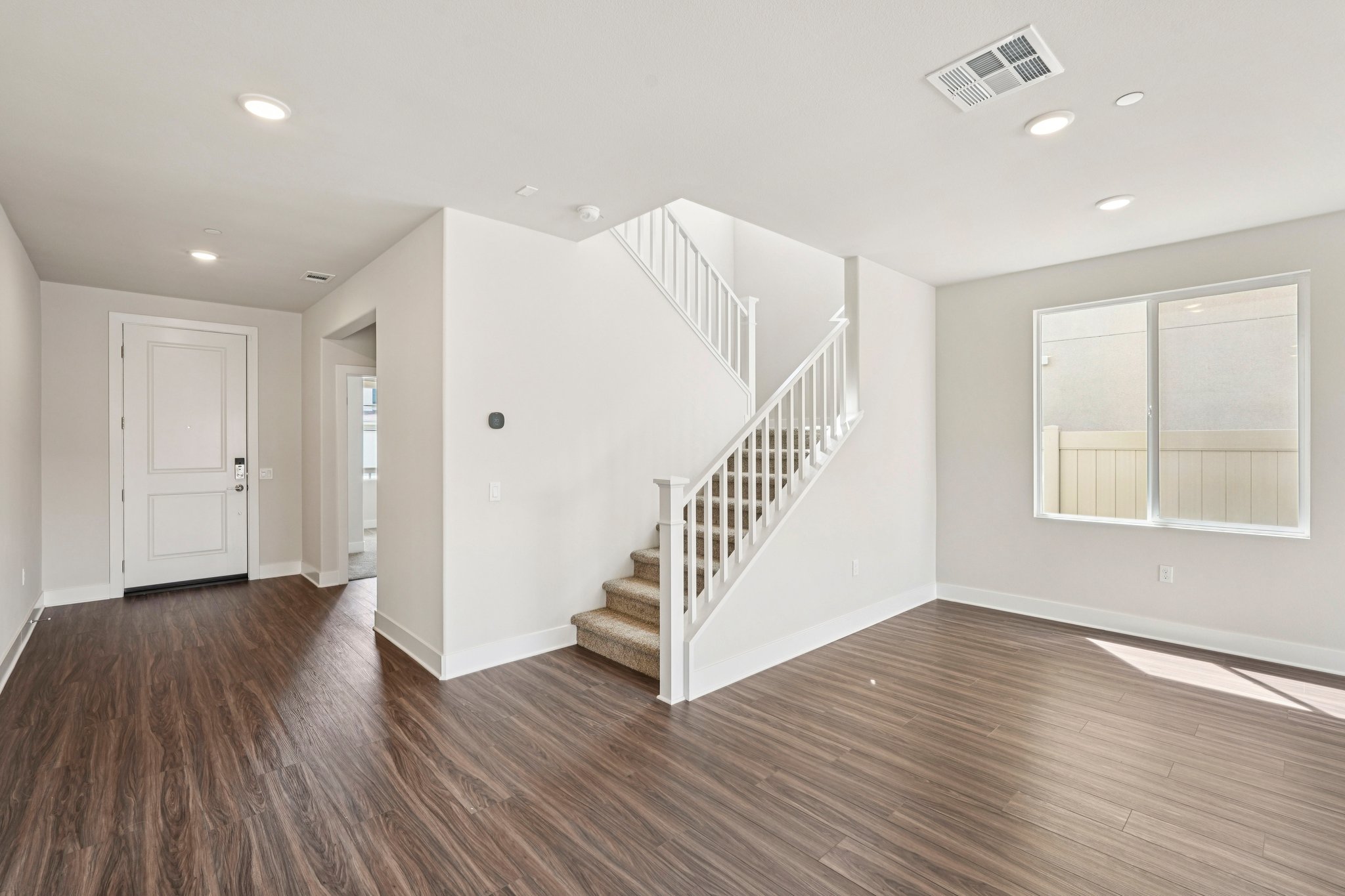 A staircase in a house.