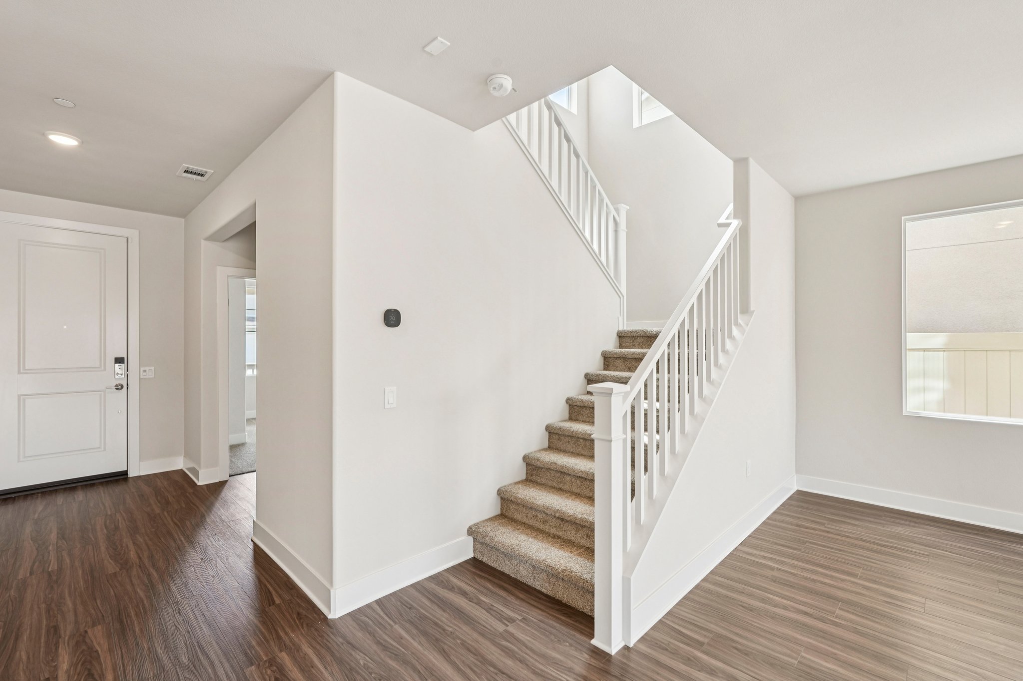 A staircase in a house.