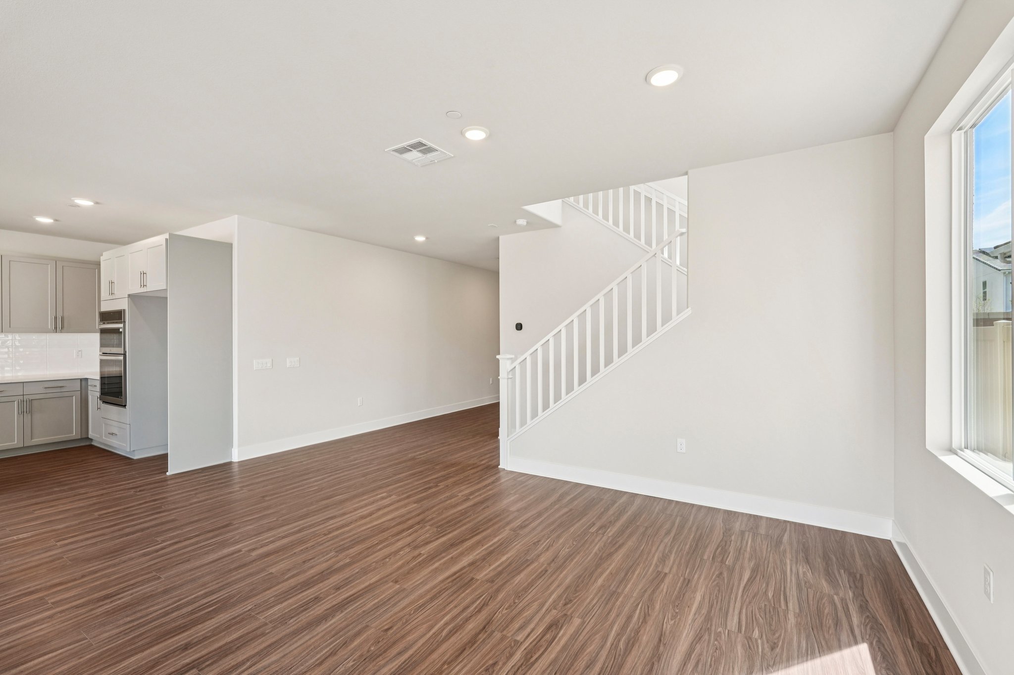 A room with white walls.