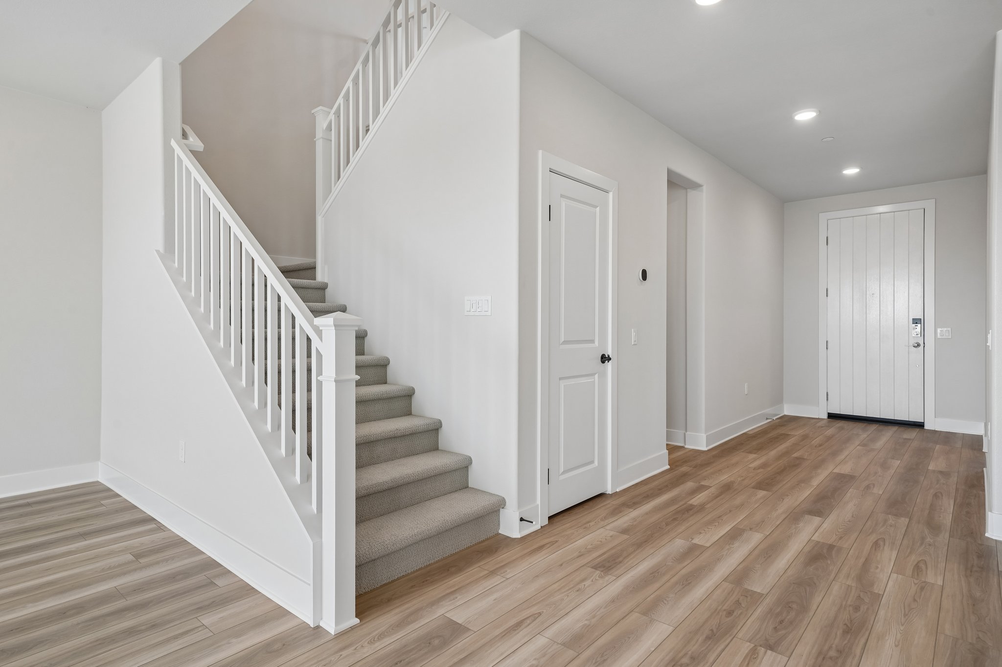 A staircase in a house.