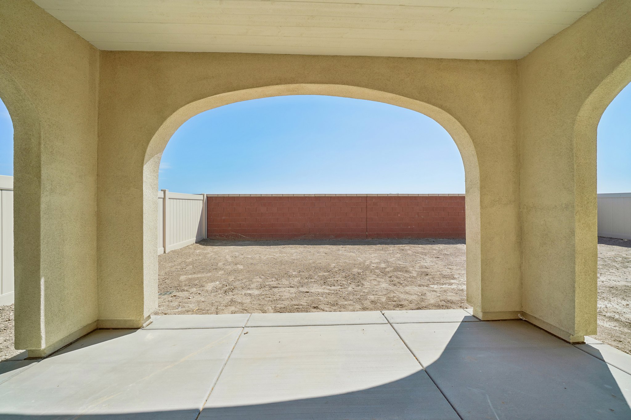 A large arched doorway.