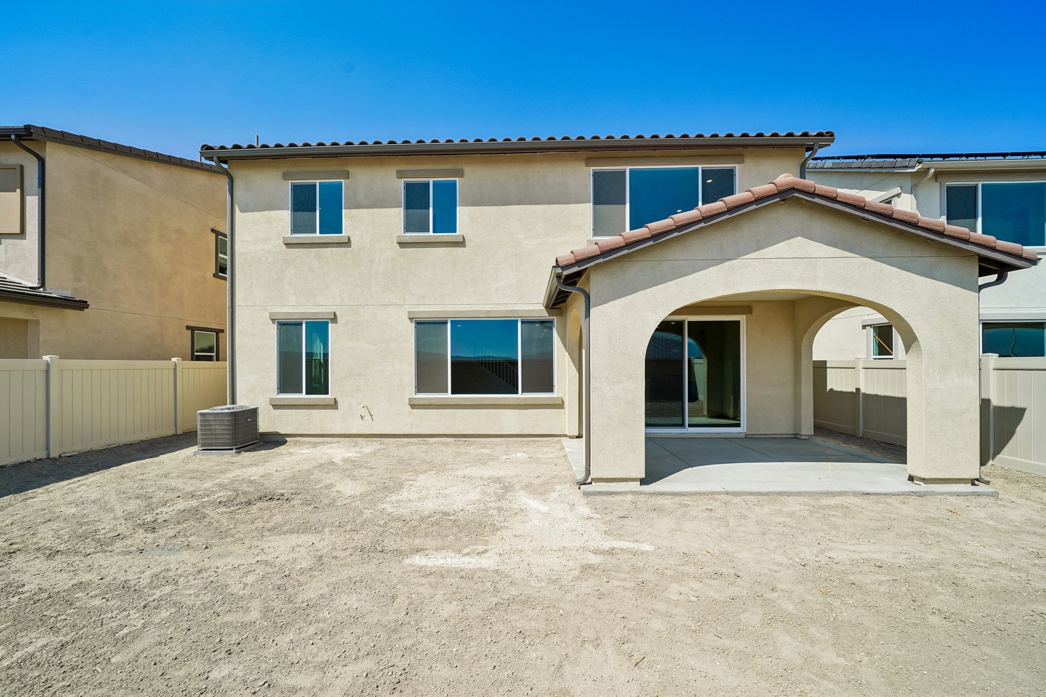 A building with a garage.