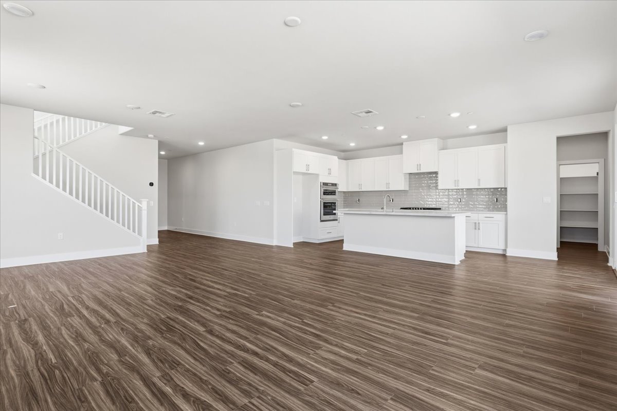 A large empty kitchen.