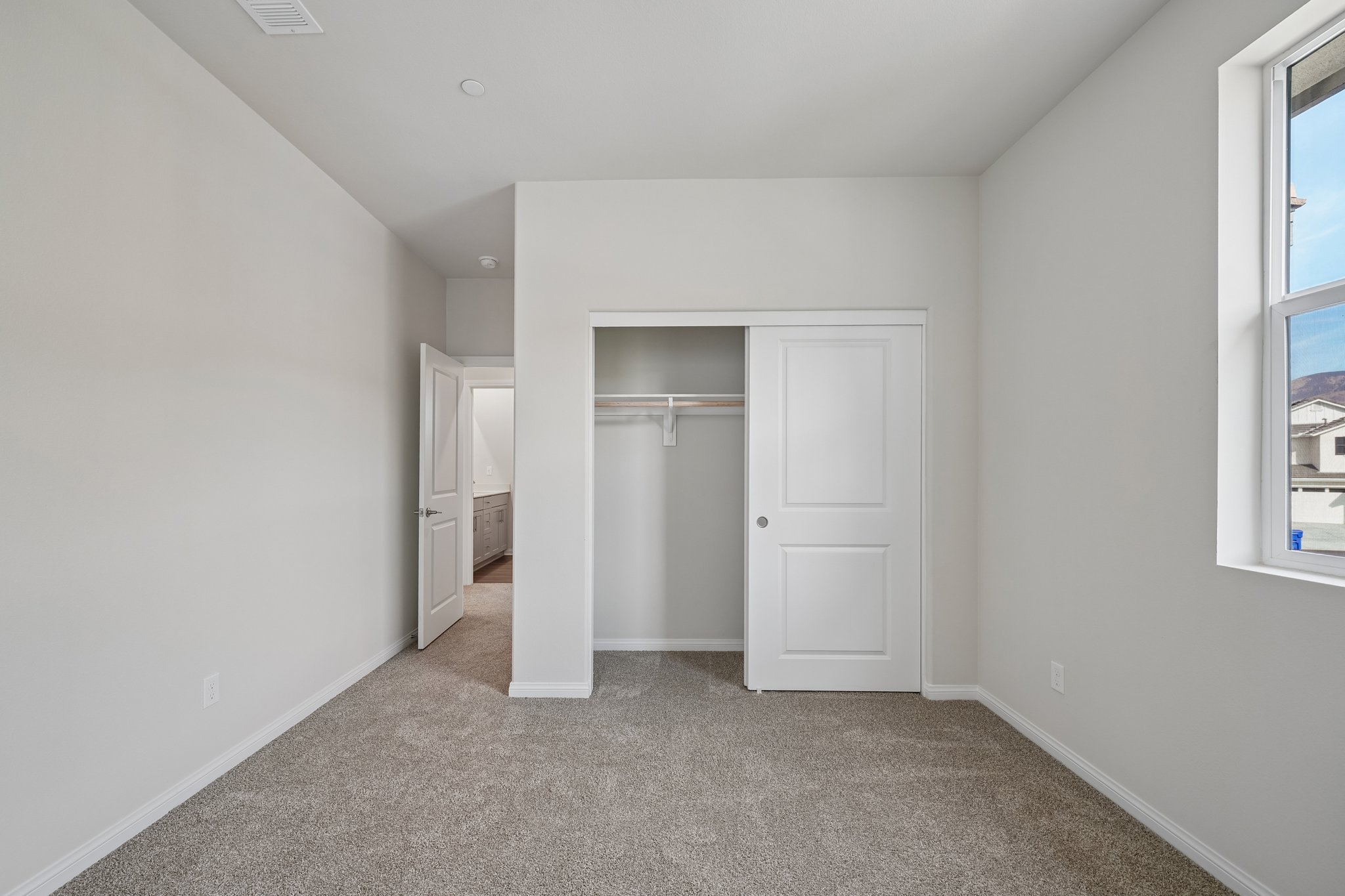 A room with white walls.