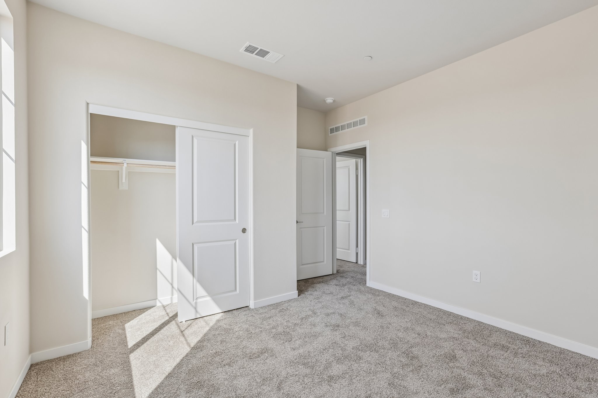 A room with white walls.