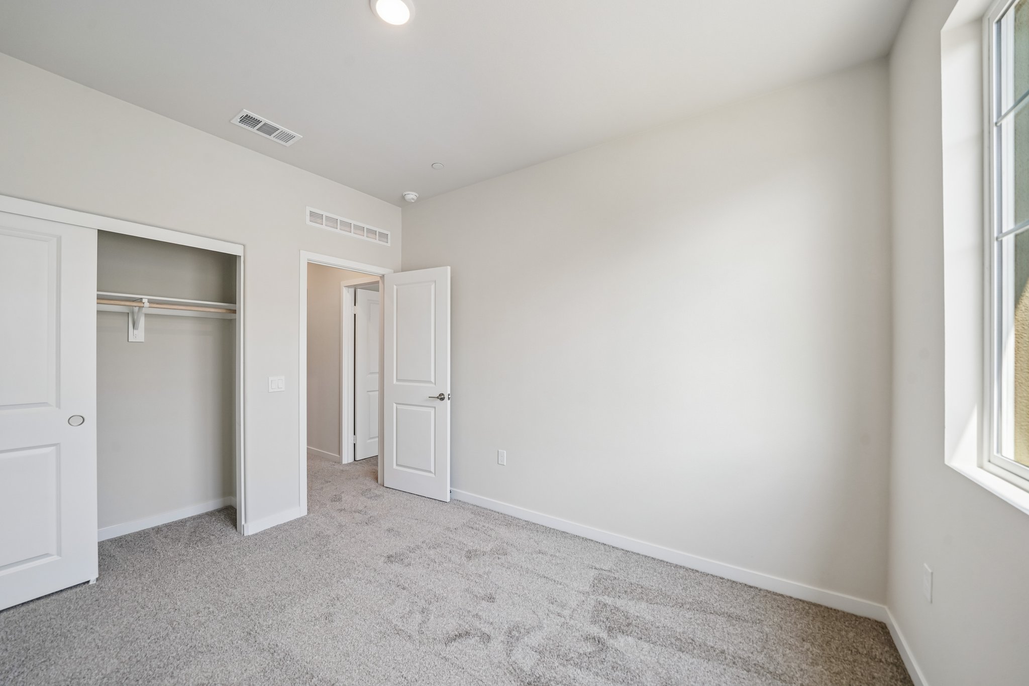 A room with white walls.