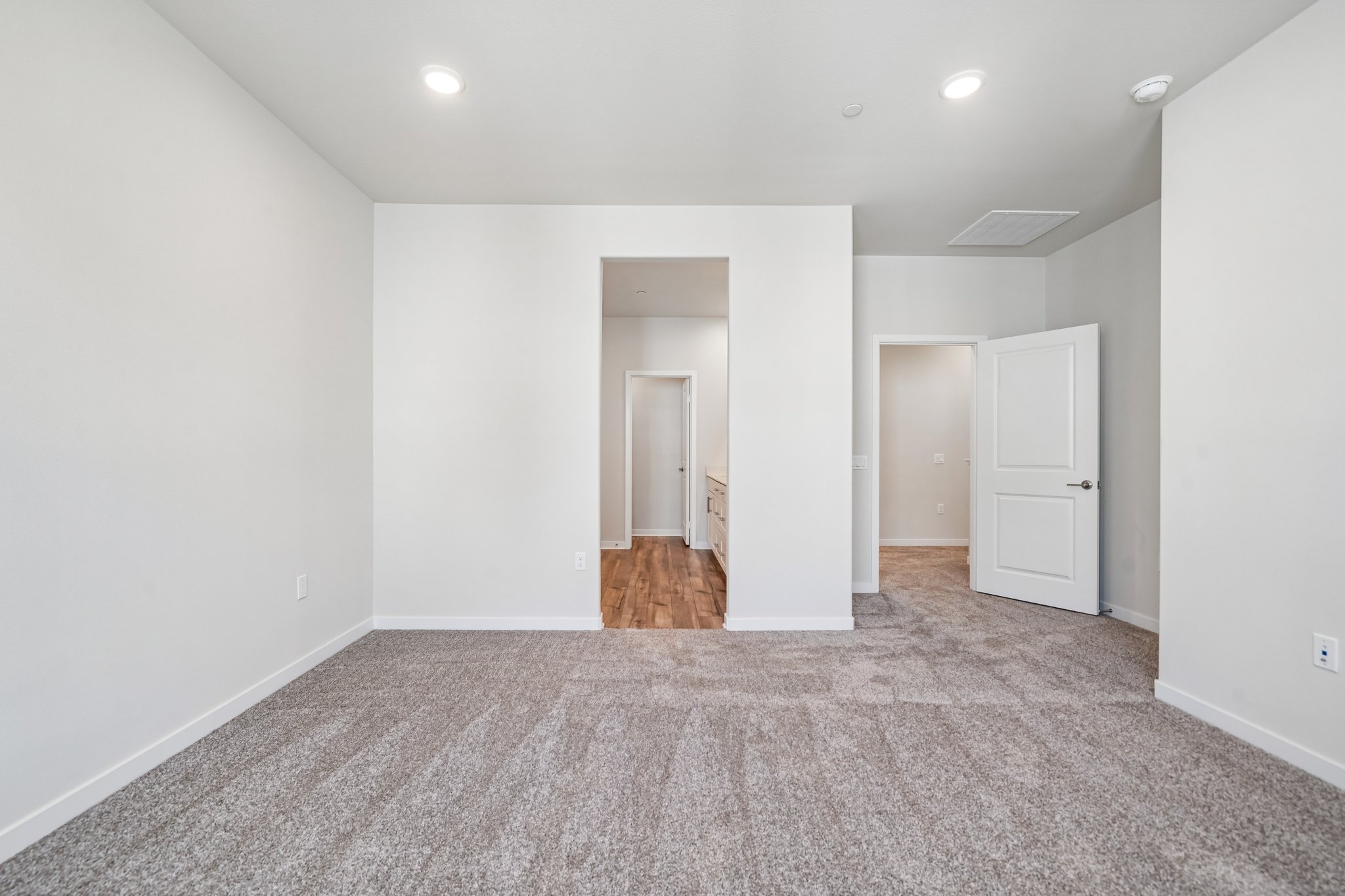 A room with white walls.