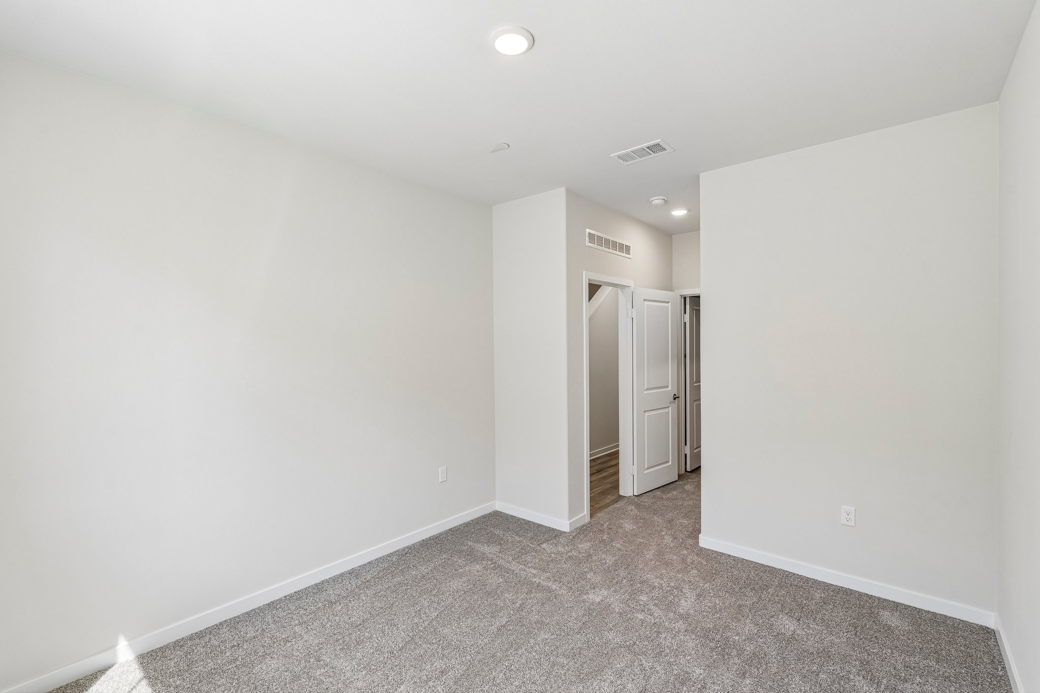 A room with white walls.