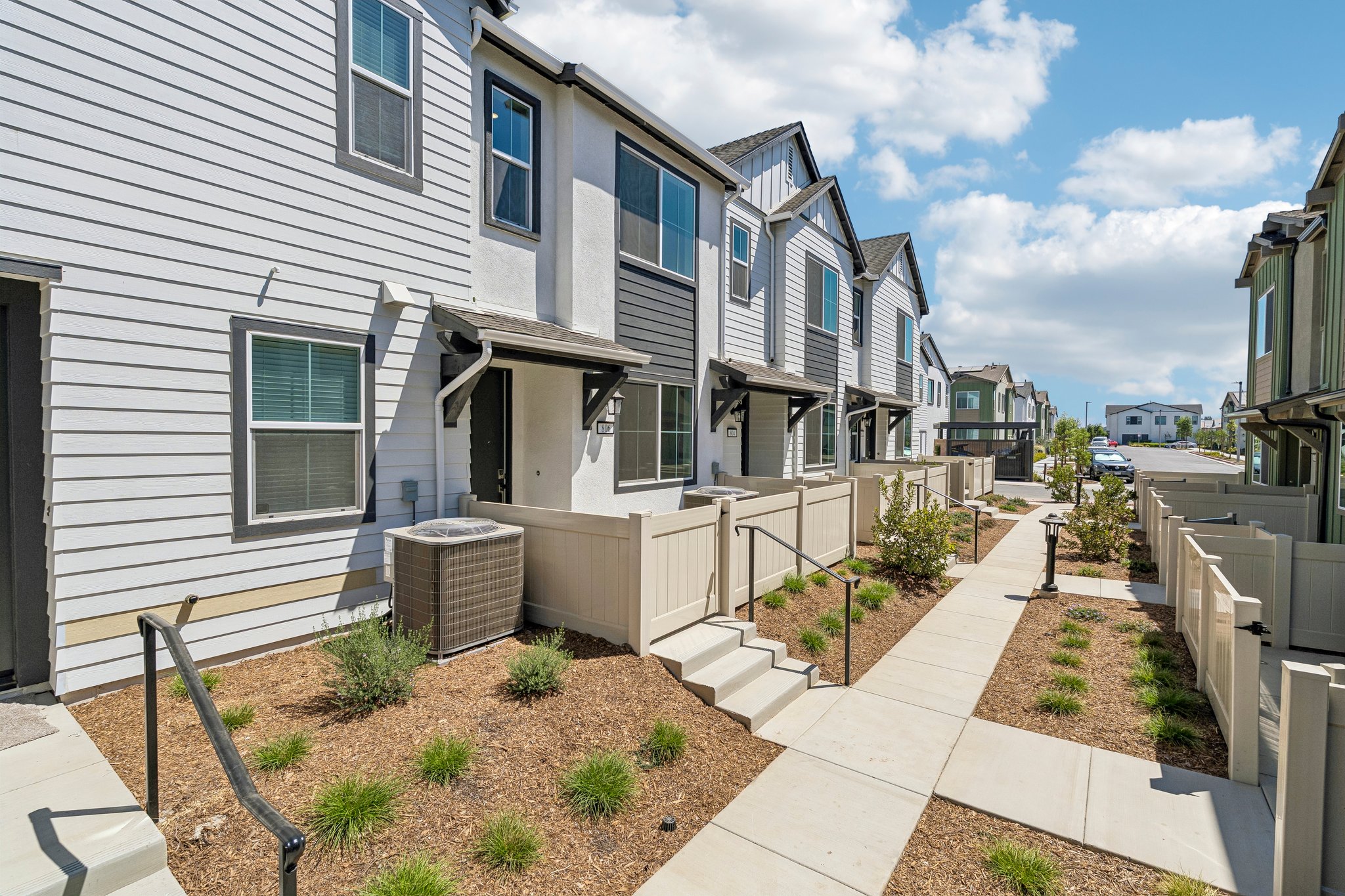 A row of houses.