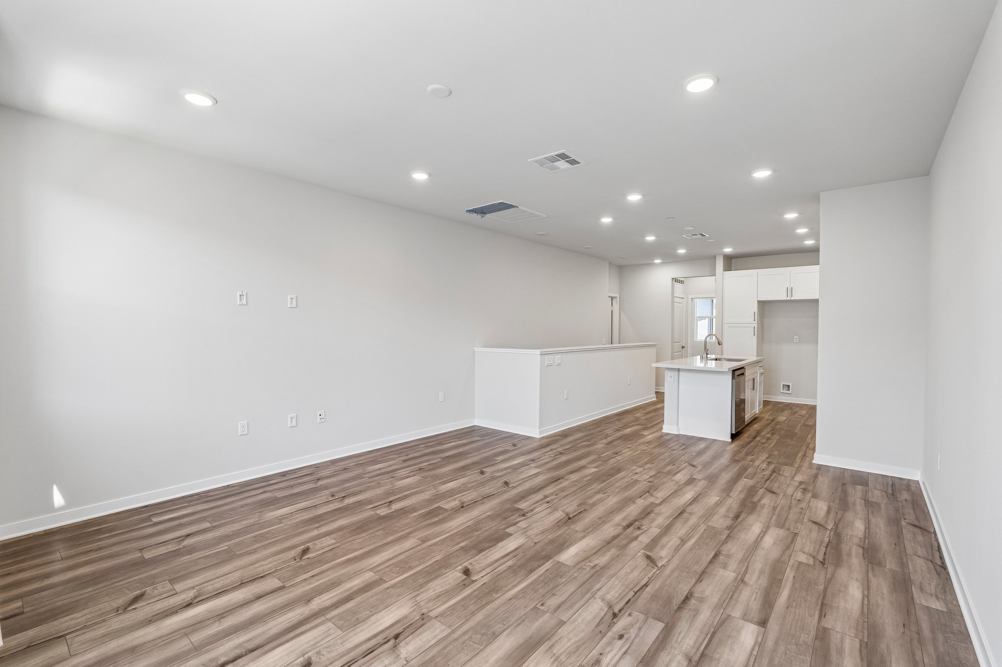 A room with white walls.