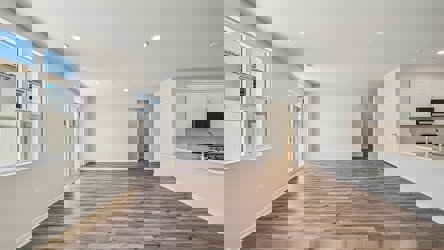 A large empty kitchen.