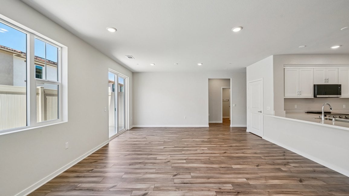 A large empty kitchen.