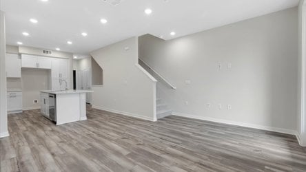A large empty kitchen.