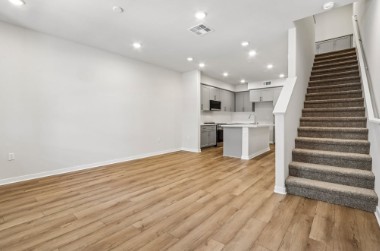 A large empty kitchen.