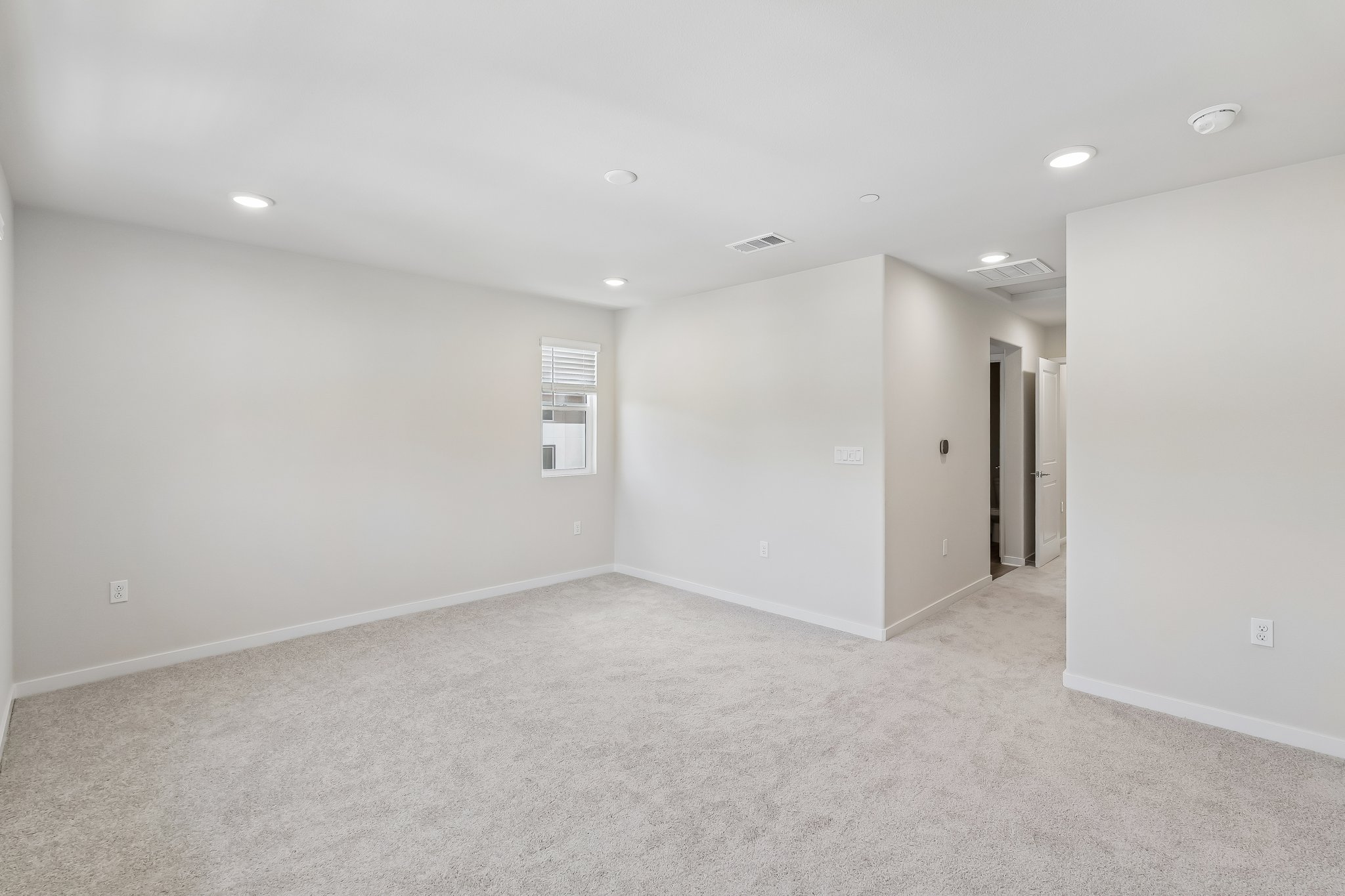 A room with white walls.