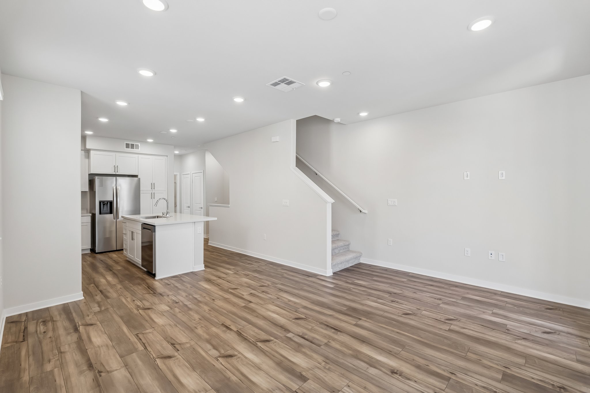 A large empty kitchen.