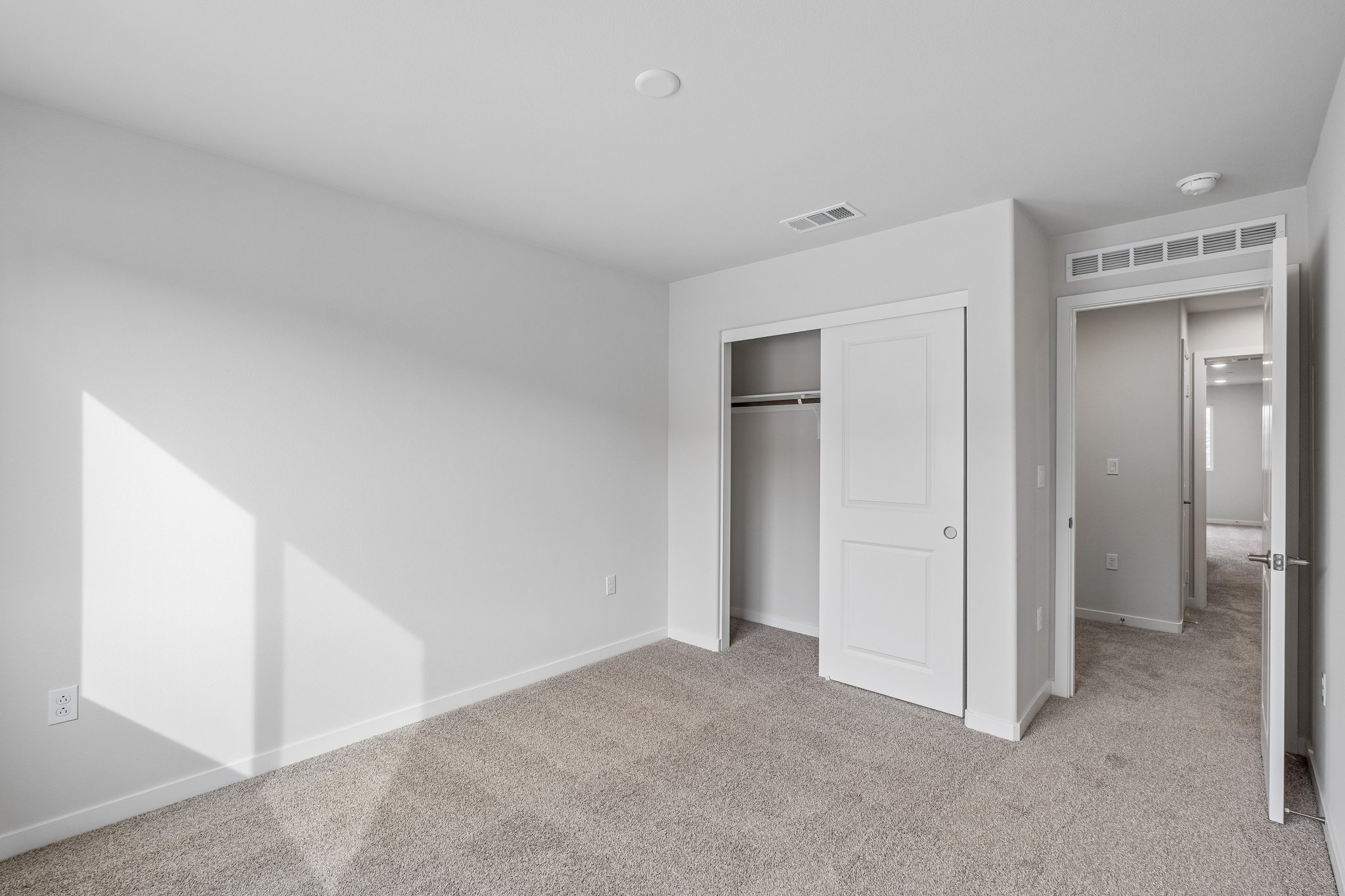 A room with white walls.