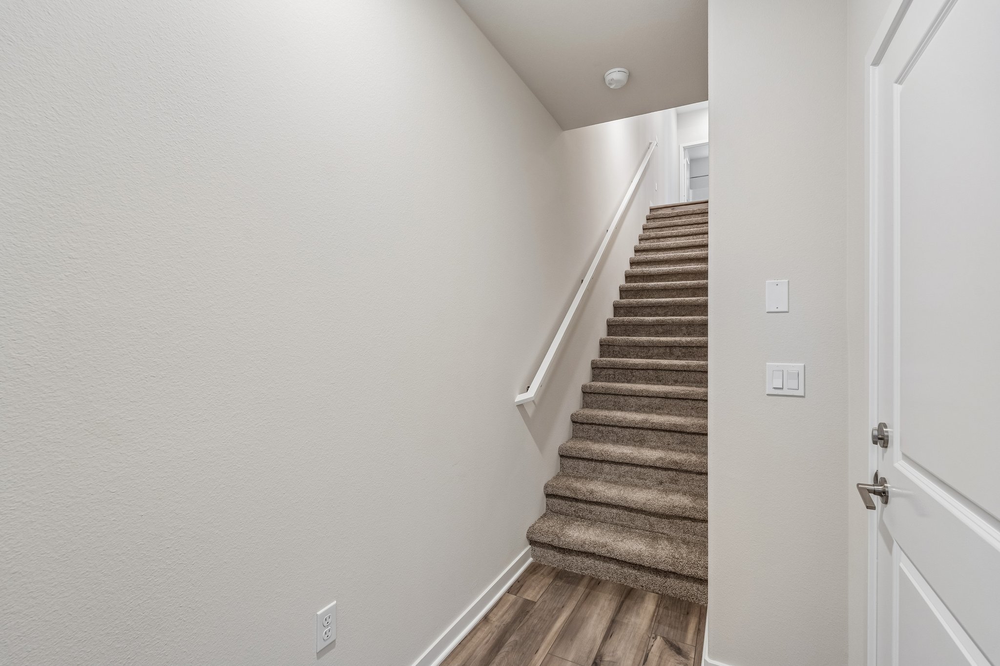 A staircase in a house.