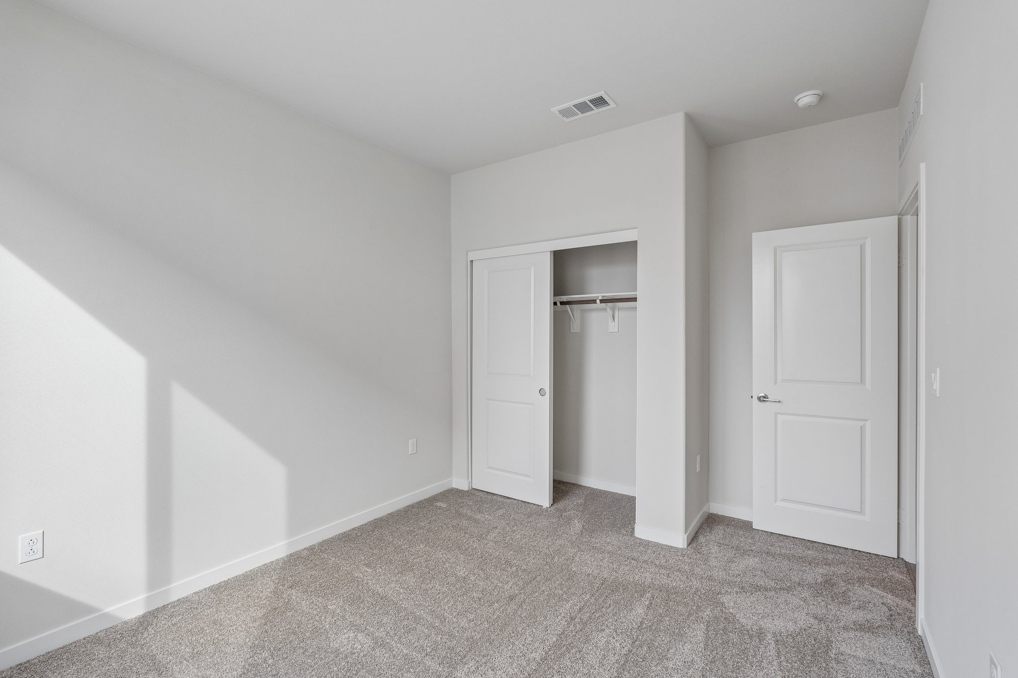 A room with white walls.