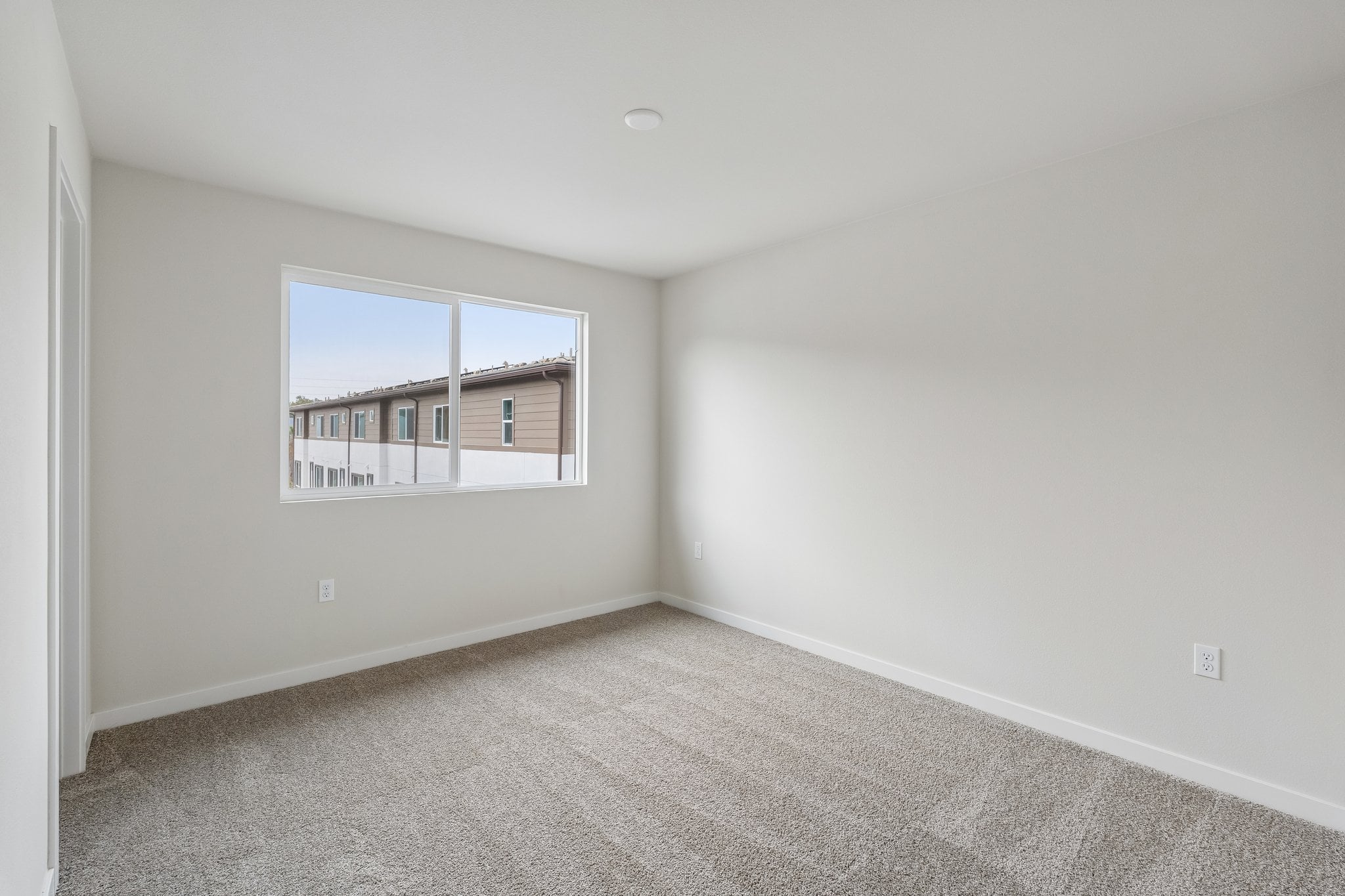 A room with a window.