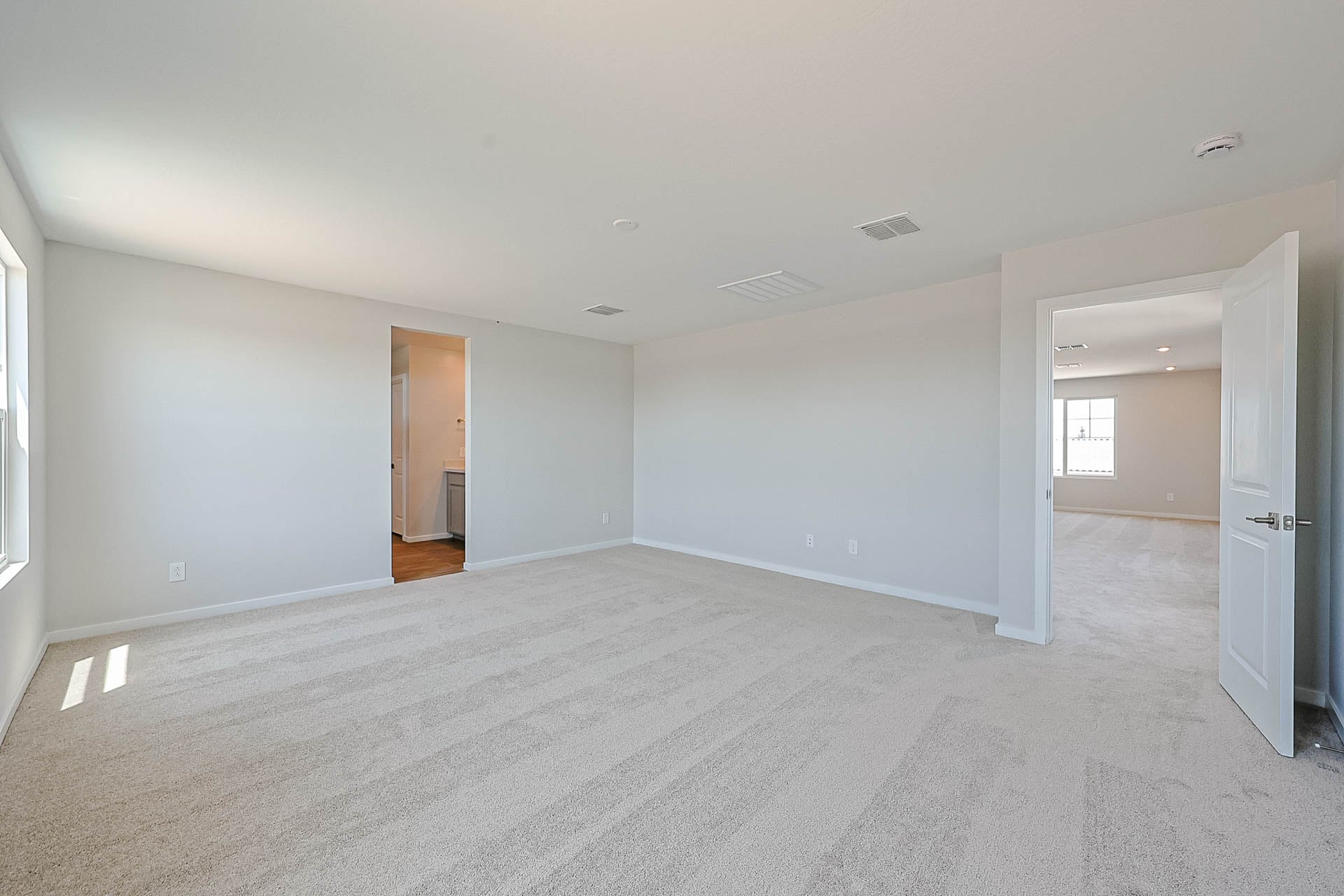 A room with white walls.