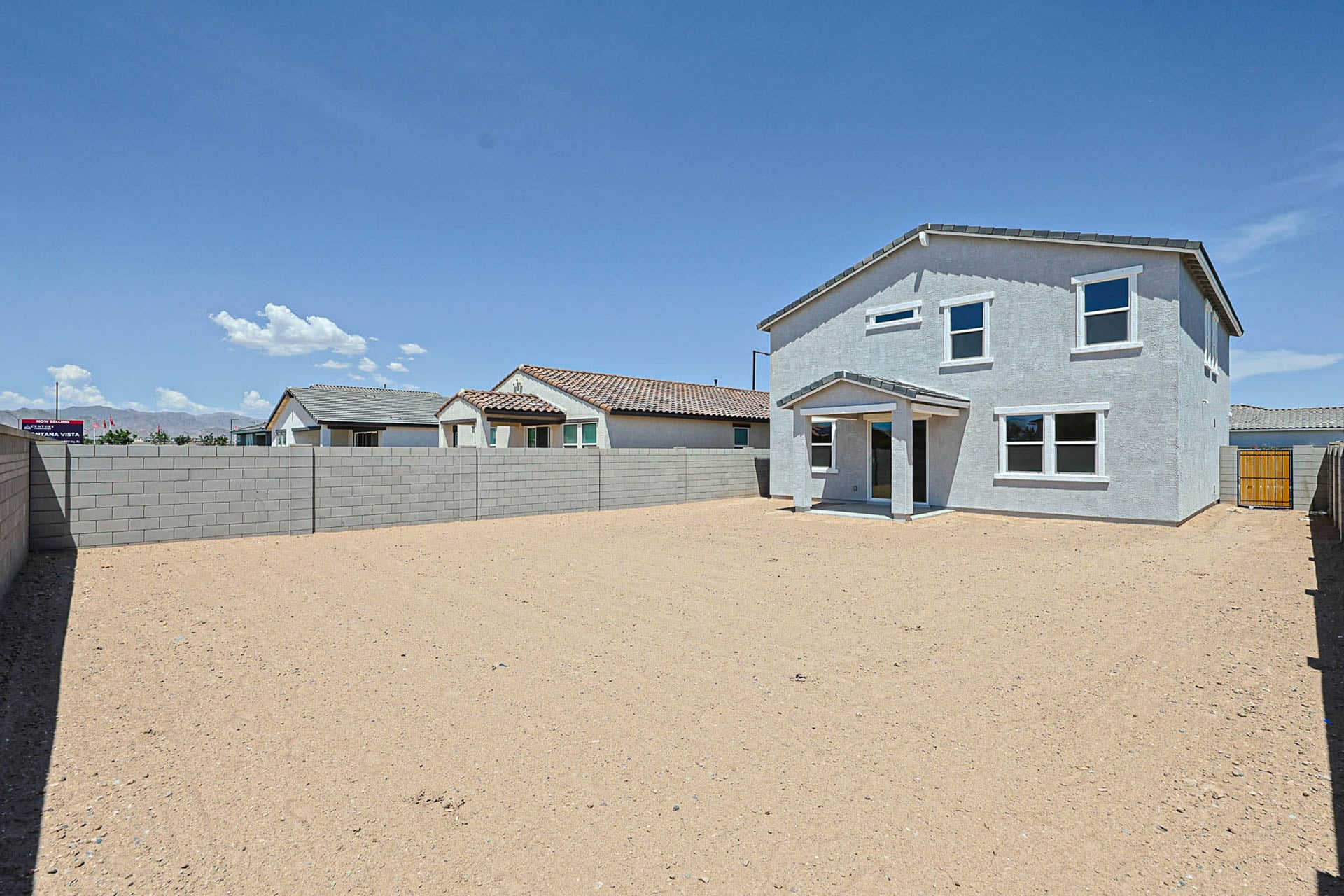 A row of houses.