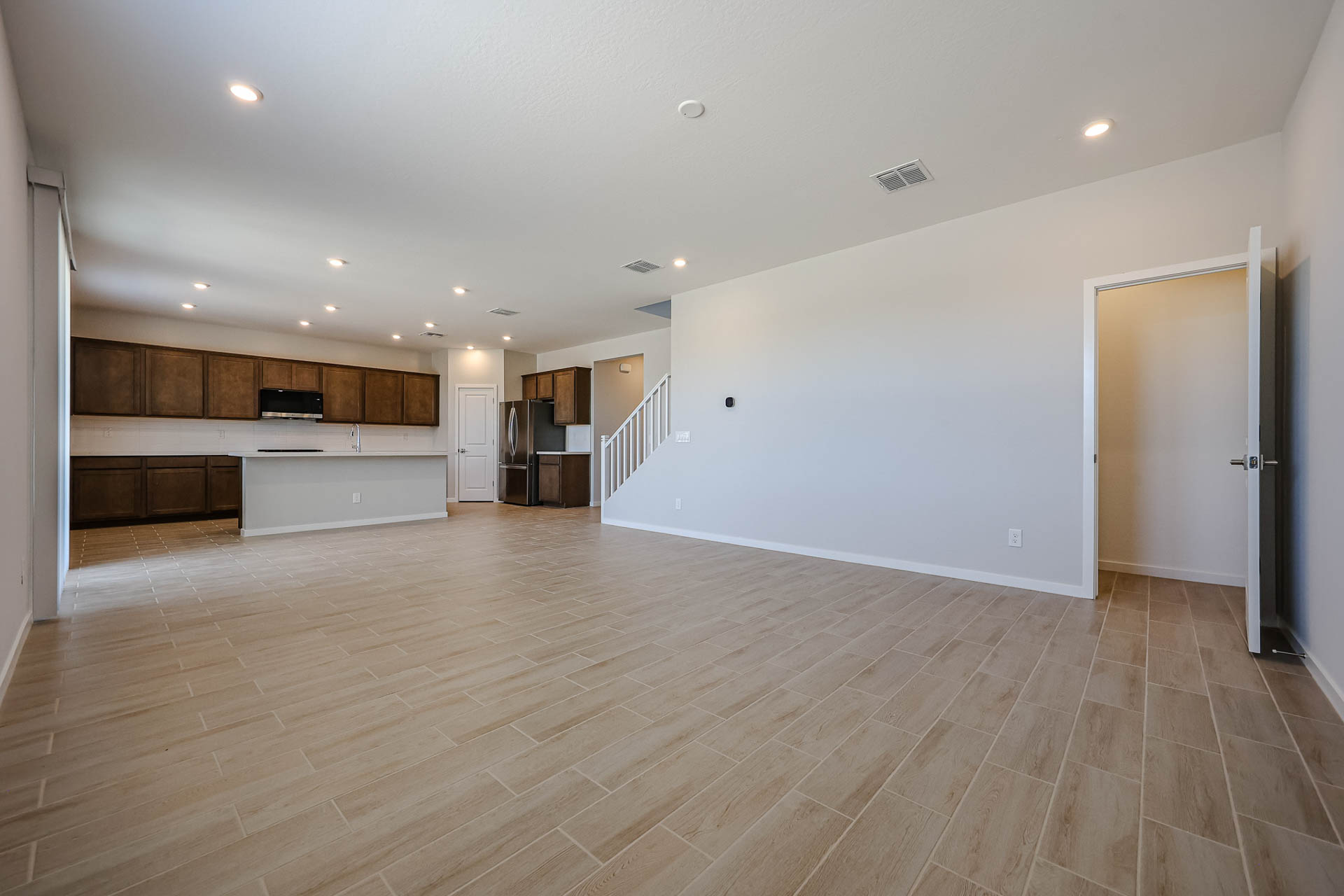 A large empty room.