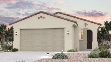 1- Story Home front elevation rendering at North Copper Canyon in Surpise, AZ.
