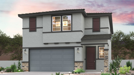 2- Story Home front elevation rendering at North Copper Canyon in Surpise, AZ.