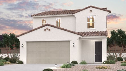 Elevation Rendering of a 2 Story Home in Surprise AZ at North Copper Canyon.