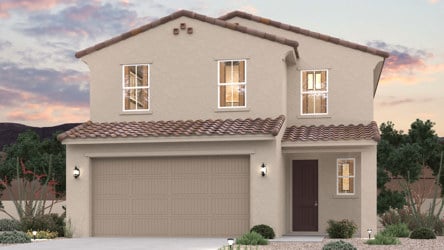 2- Story Home front elevation rendering at North Copper Canyon in Surpise, AZ.