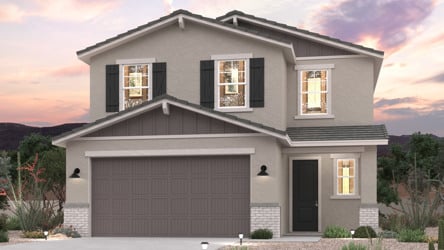 2- Story Home front elevation rendering at North Copper Canyon in Surpise, AZ.