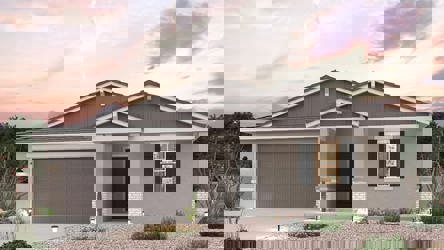 A house with a garage.