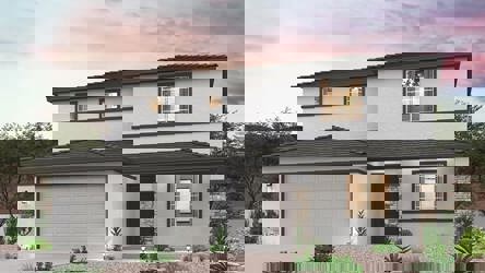 A house with a garage.