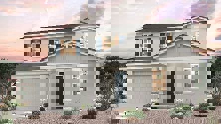 A house with a garage.