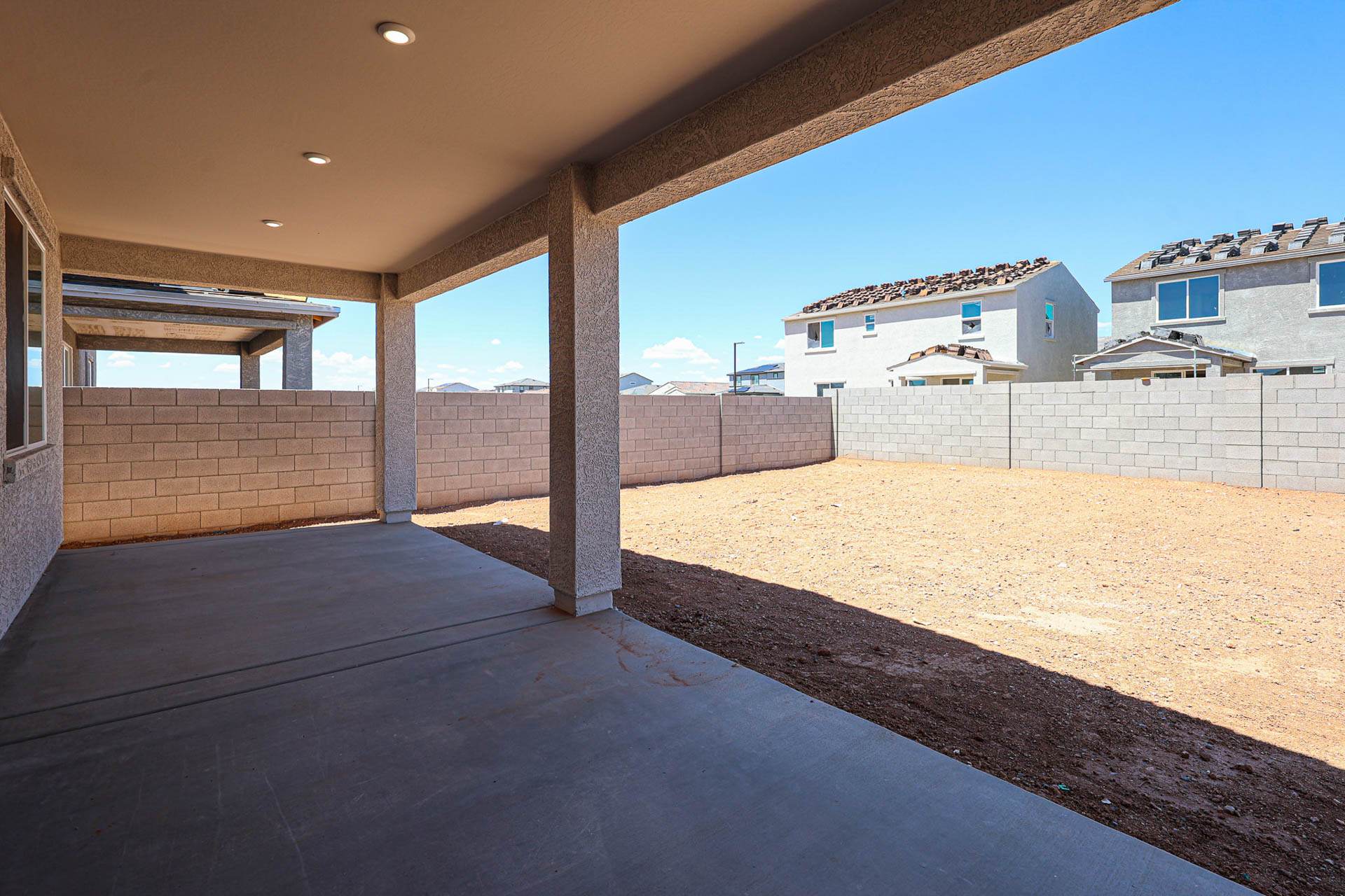 A building with a brick wall.