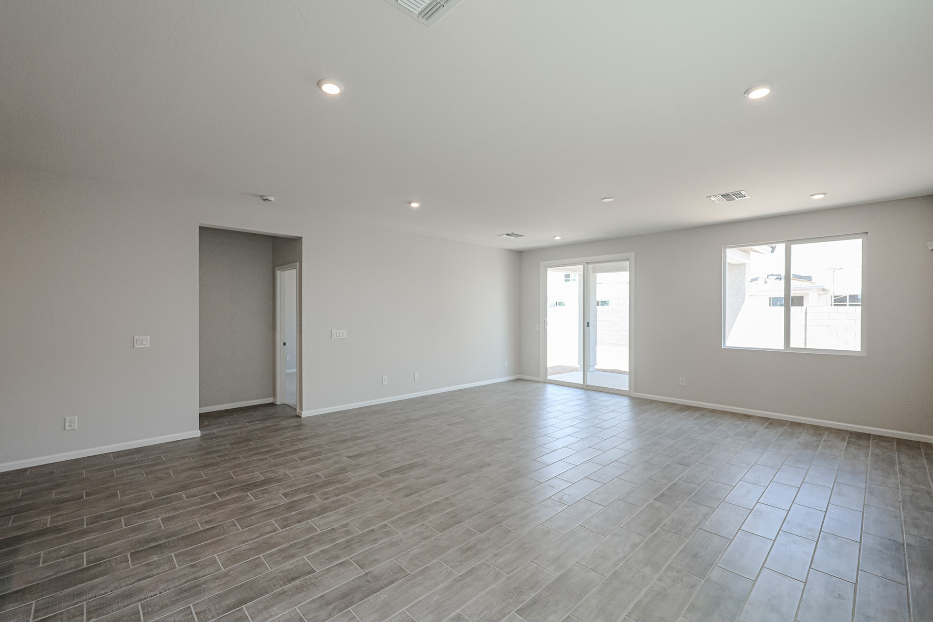 A room with white doors.