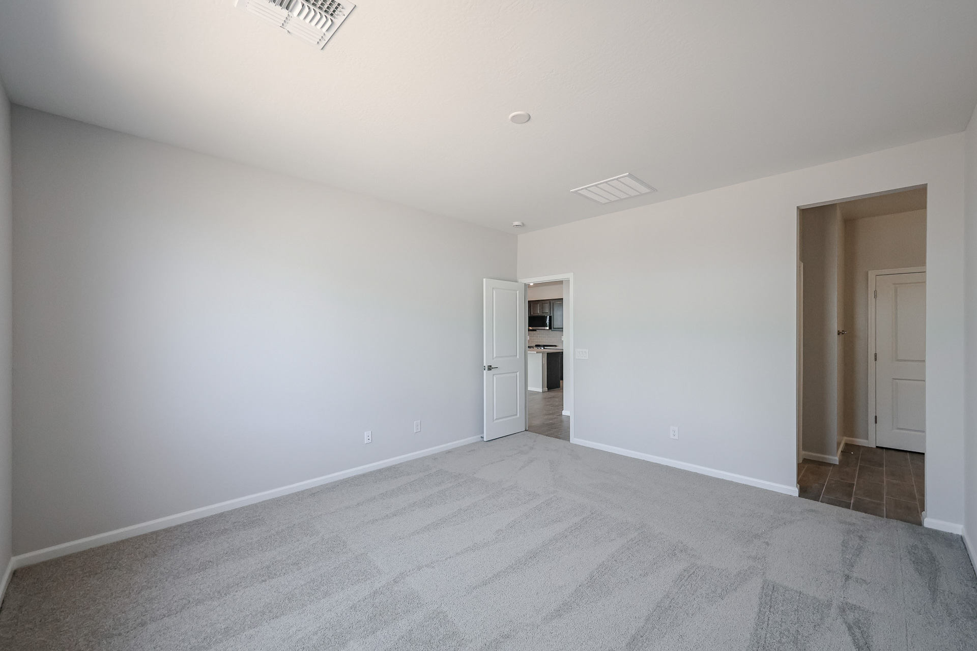 A room with white walls.