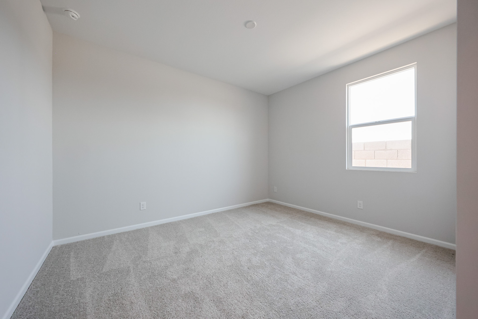 A room with a window.