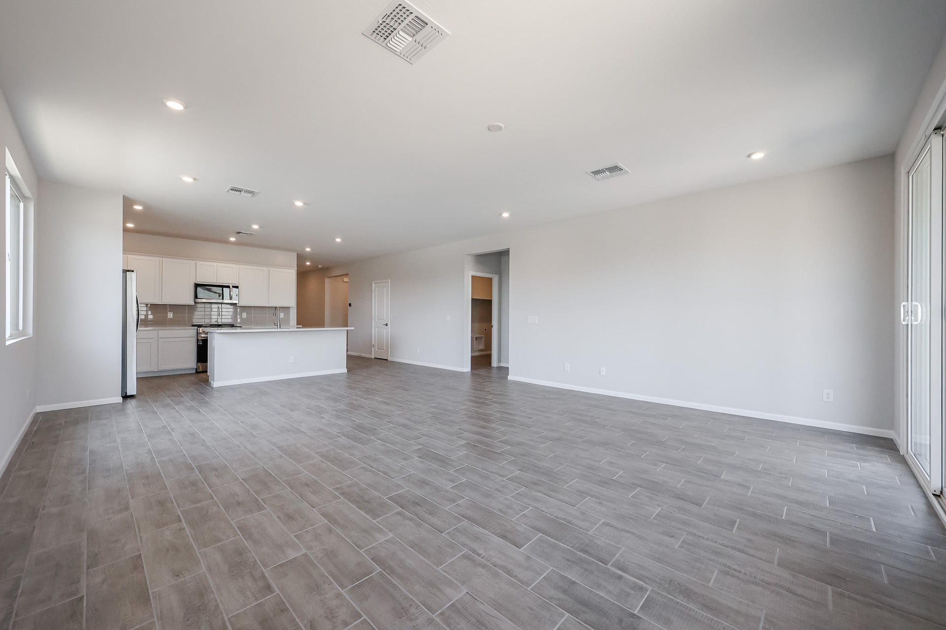 A large empty room.